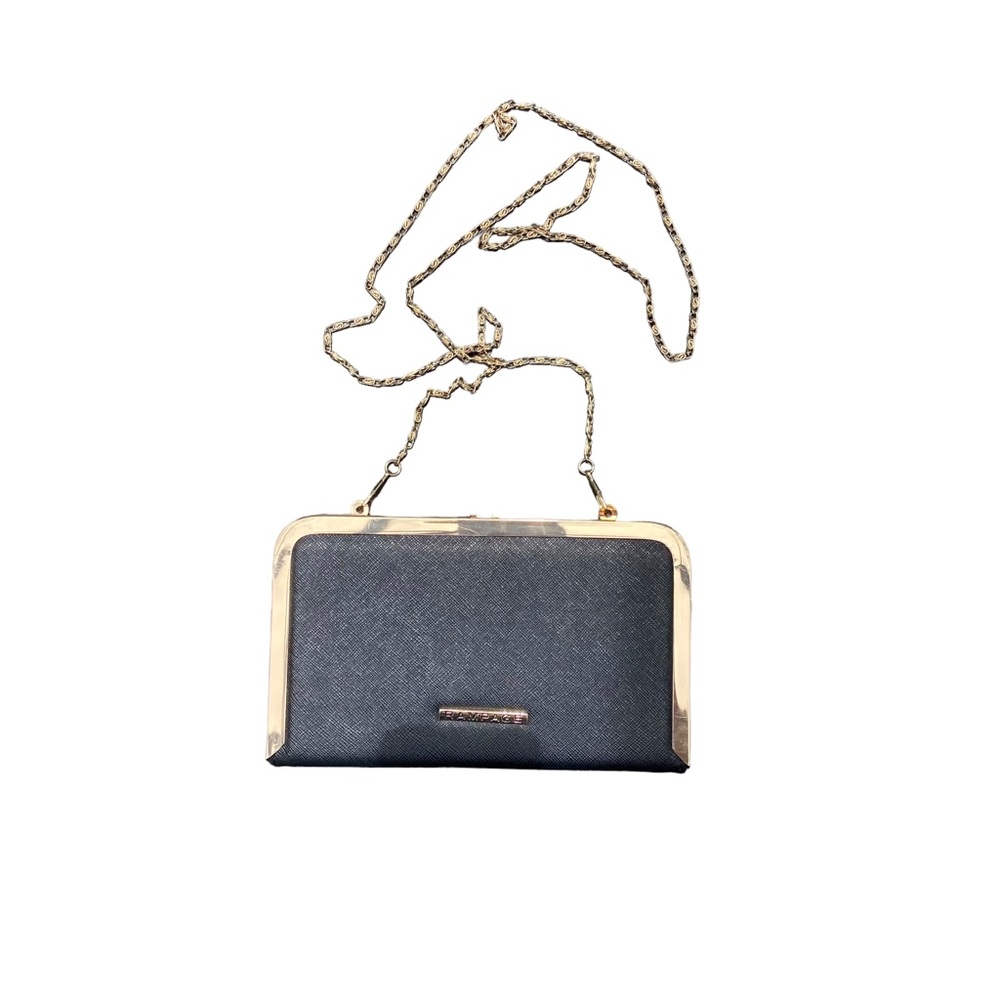 Rampage Black and Gold Clutch
